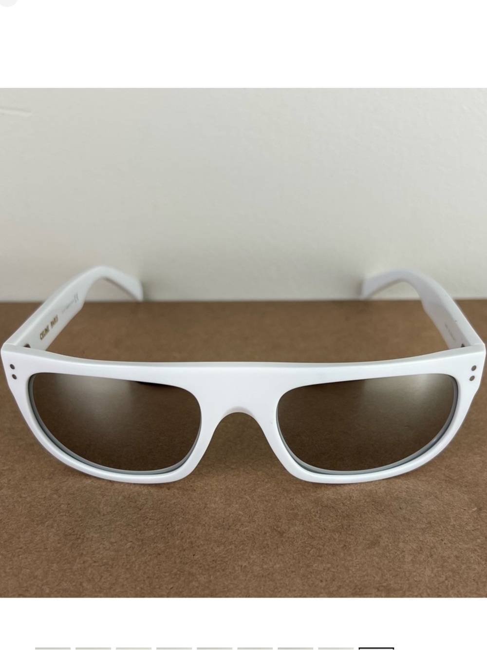 NEW CELINE WHITE MIRRORED SUNGLASSES - Picture 10 of 10